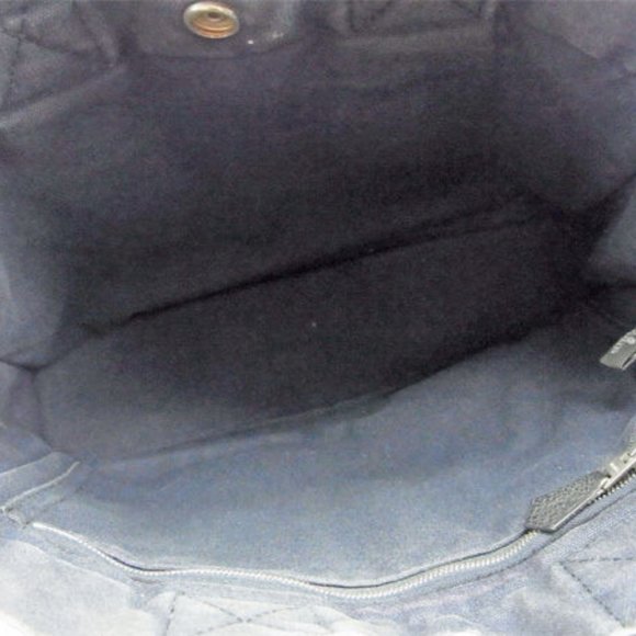 Hermes Tote bag Fourre Tout Black Navy Woman Authentic Used Y5967 - Picture 5 of 6